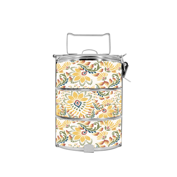 BDARI Tiffin Carrier - Ikat Damask