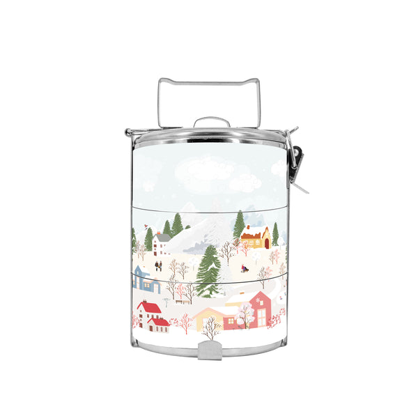 BDARI Tiffin Carrier - Snowy Village