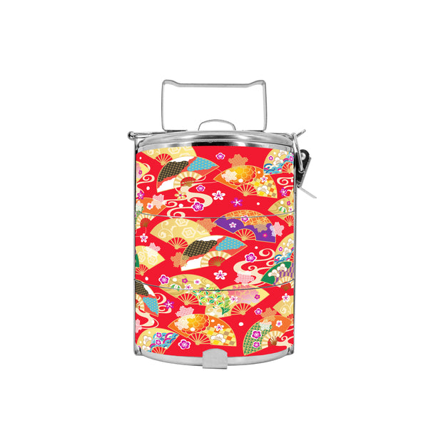 BDARI Tiffin Carrier - Red Fan