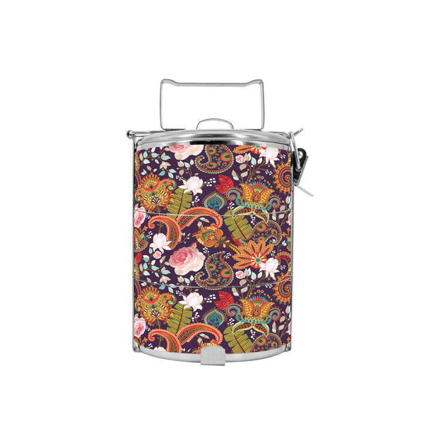 BDARI Tiffin Carrier - Rose Paisley