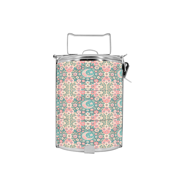 BDARI Tiffin Carrier - Pastel Pink Raya